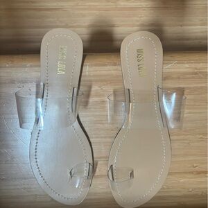 Clear Sandals - Size 8.5 (Miss Lola)